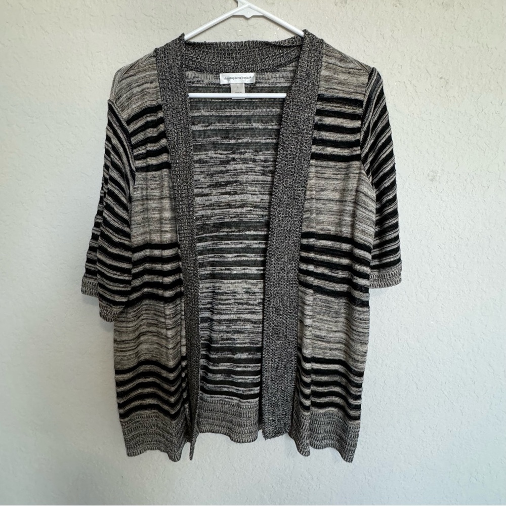 Christopher & Banks® Striped Cardigan Sz L